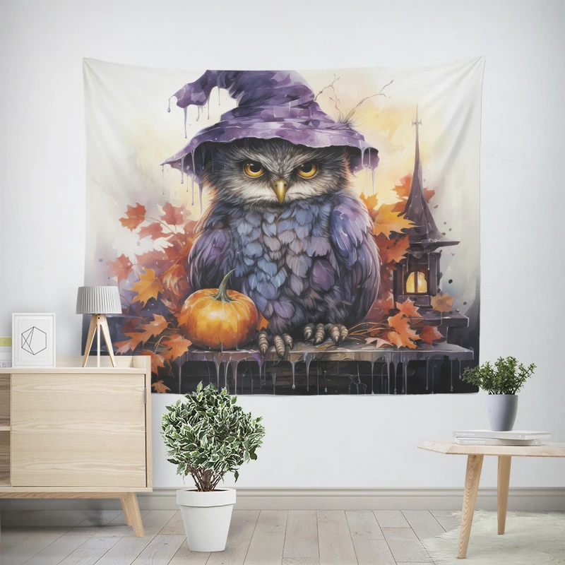 Home decorations modern room decor items wall tapestry aesthetic bedroom wall art large fabric tapestrys Halloween Autumn funny