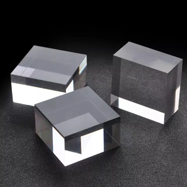 High Transparent Acrylic Square Columns, Plexiglass Crystal Base Jewelry Model