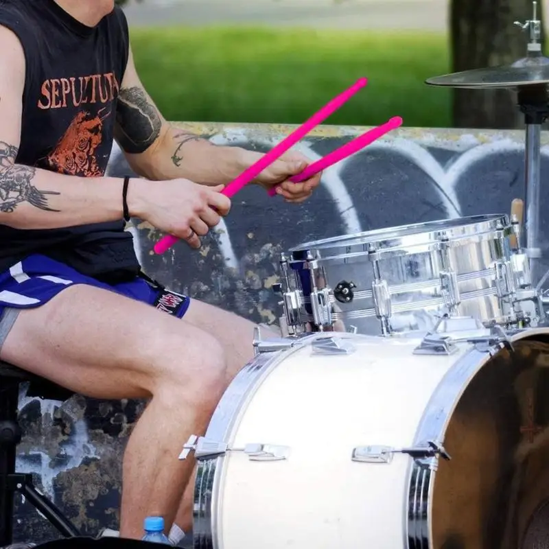 Stage Performances Fluorescent Drumsticks 5A Nylon Drumsticks for Drummers