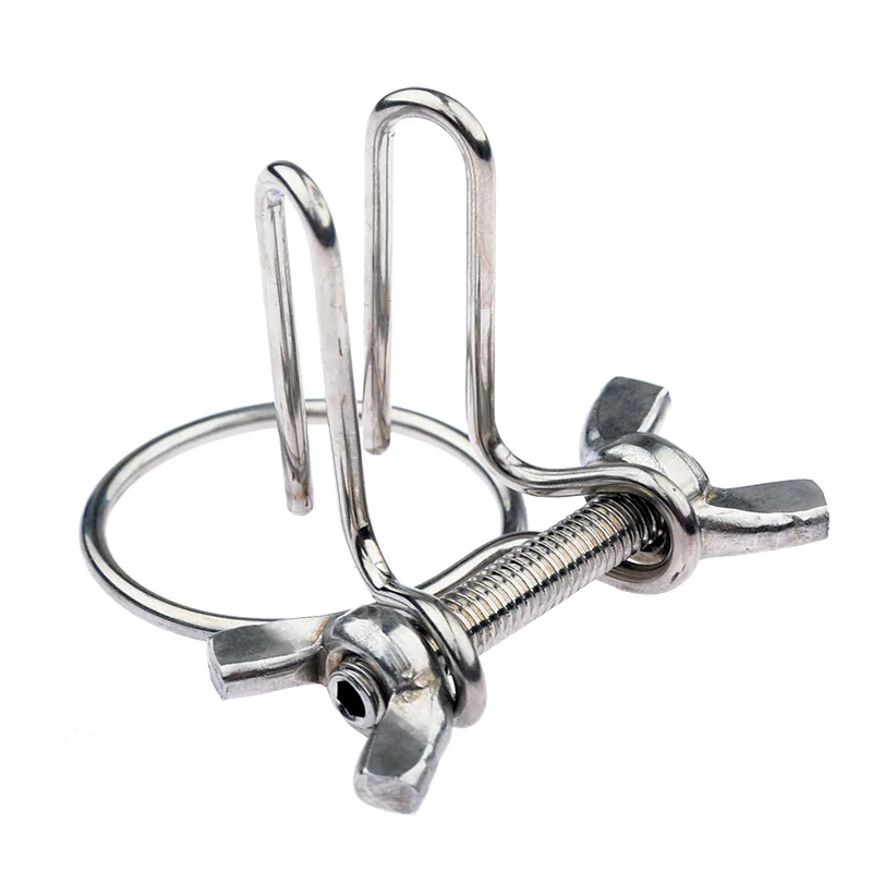 Stainless Steel Horse Eye Urethra Expander Adjustable Dilator Catheter Sound Elastic Clamp Stimulation Chastity Sex Toy for Men