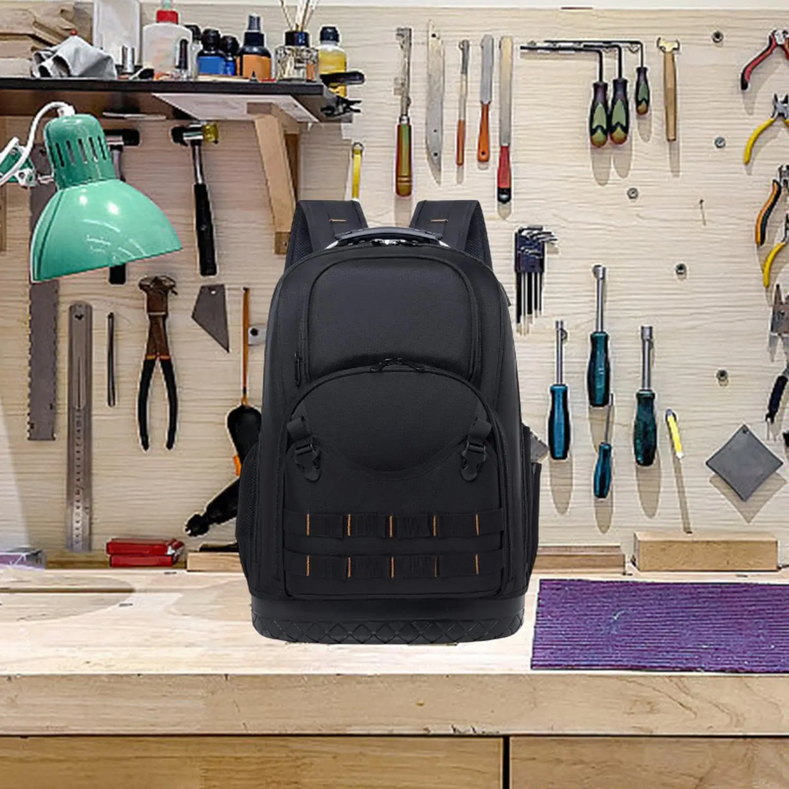 ツールバックパック実用的な頑丈なバックパックツールバッグ産業労働者