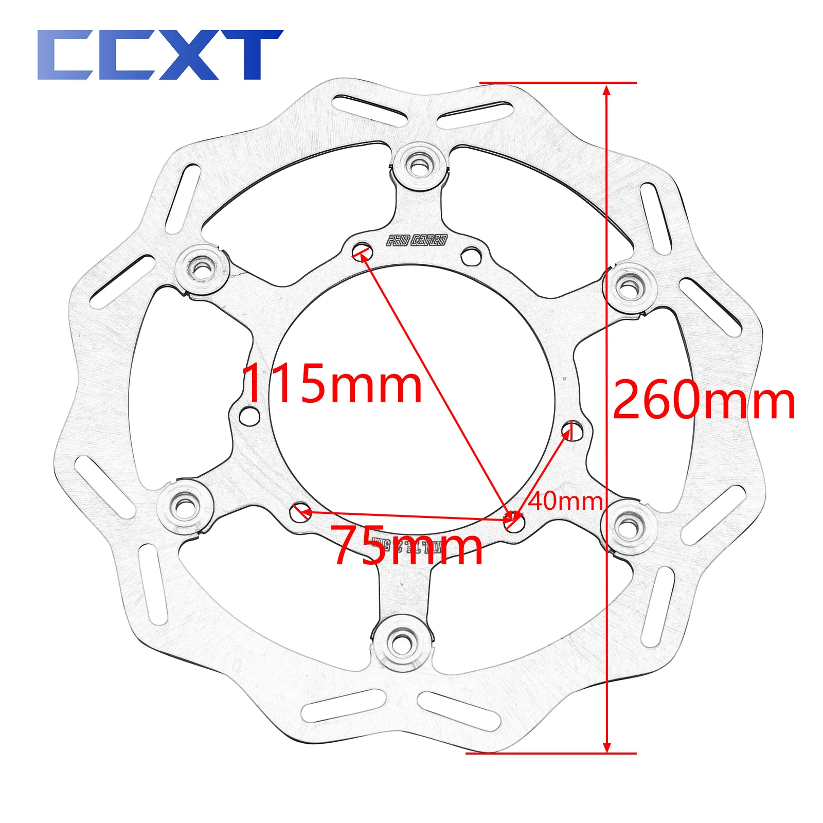 260mm 320mm Front Floating Brake Disc Brake Caliper Adaptor Bracket For Honda CR 125 250 CRF 250R 450R 250X 450X 2002-2021 2022