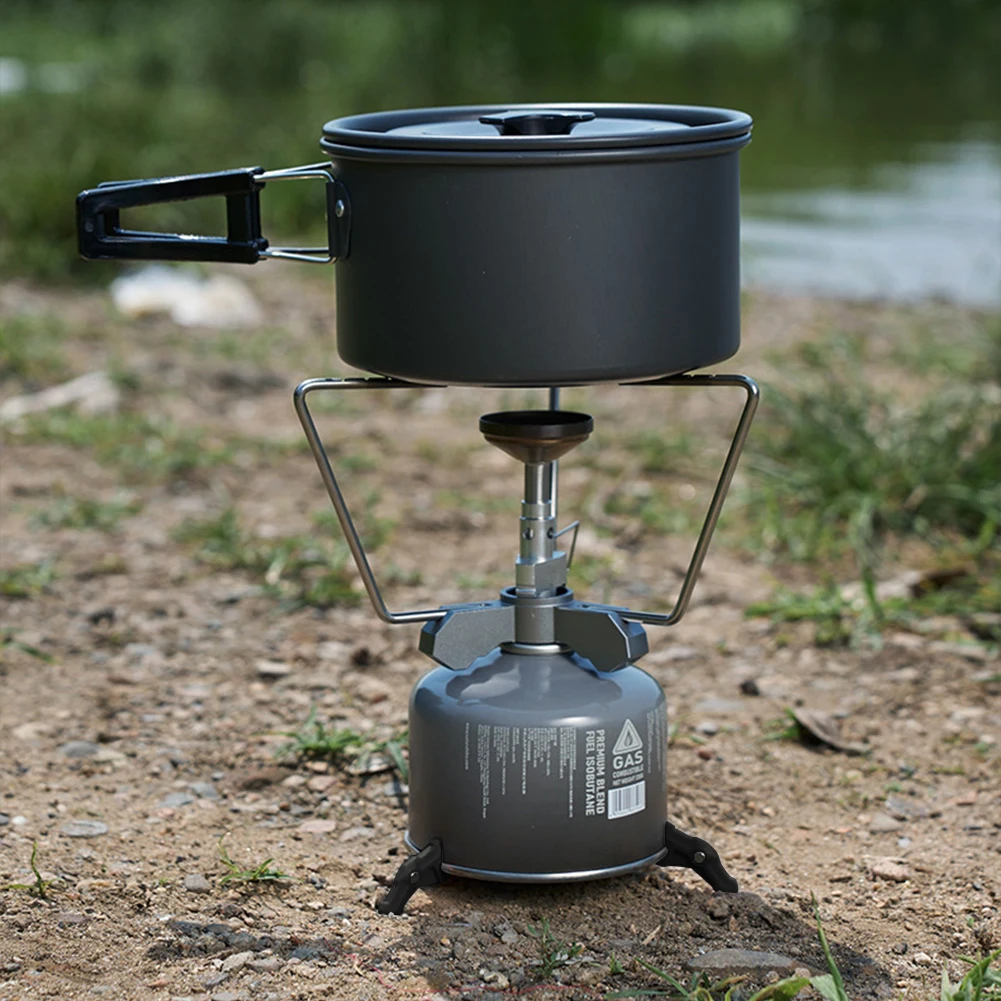 Magnetic Tripod Gas Tank Bracket Multifunctional Canister Stabilizer Camping Stove Bottle Shelf for Backpacking Cooking
