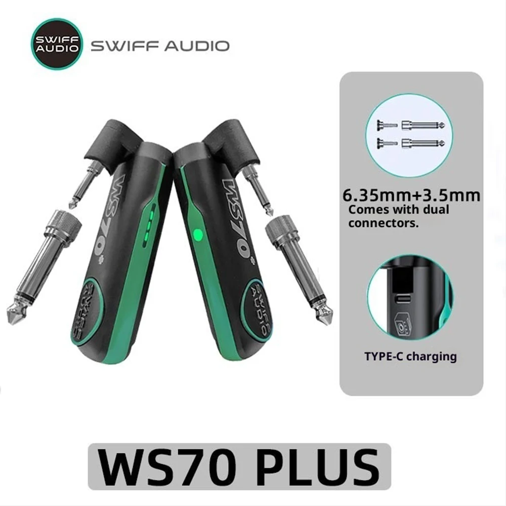 SWIFF AUDIO WS-70/WS 70 plus I transmitter and receiver for wireless guitar Guitar Wireless System for live performances