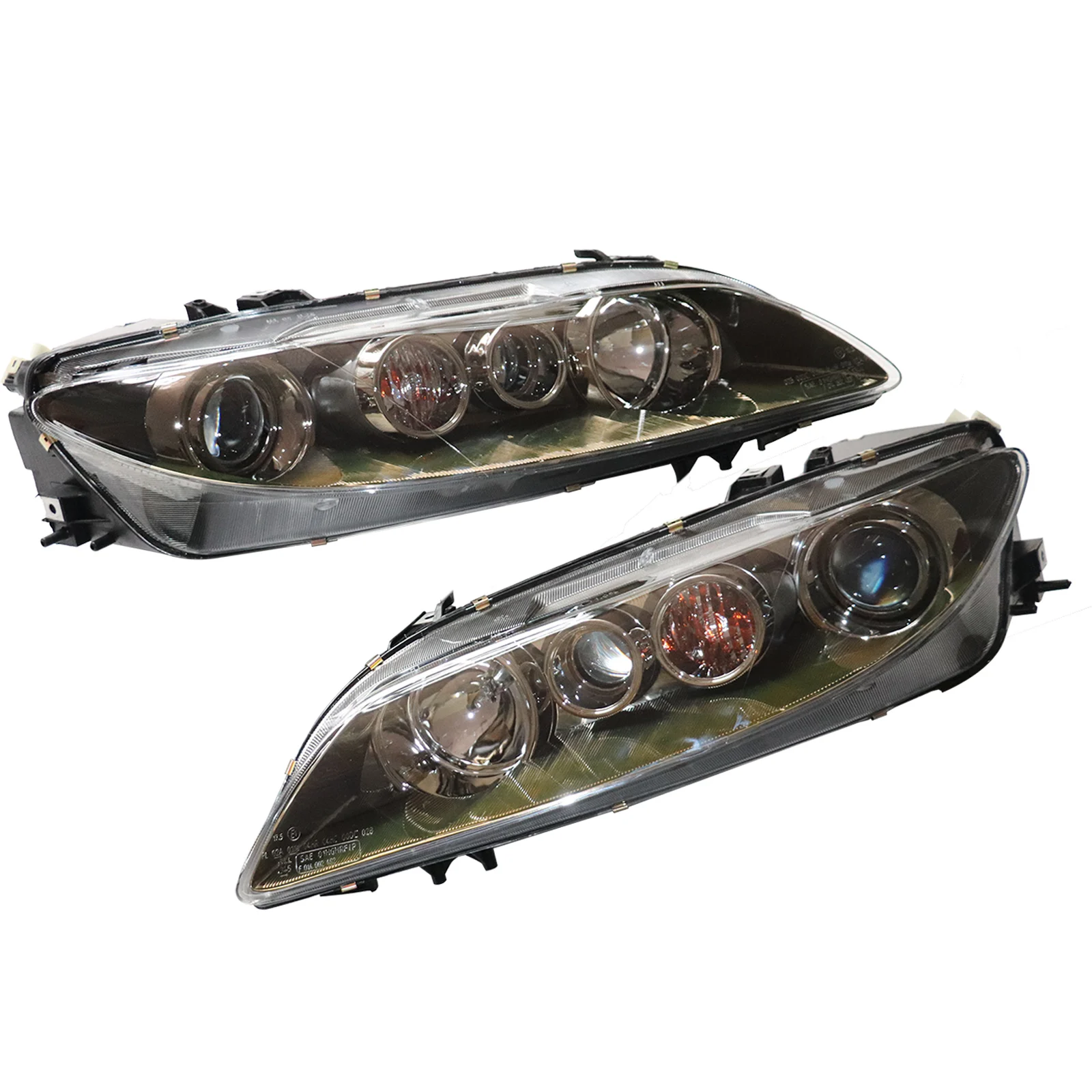 [1 Pair] Left and Right Car Headlights Assembly for Mazda 6 2006 2007 2008 Halogen Headlamp Accessories Headlights