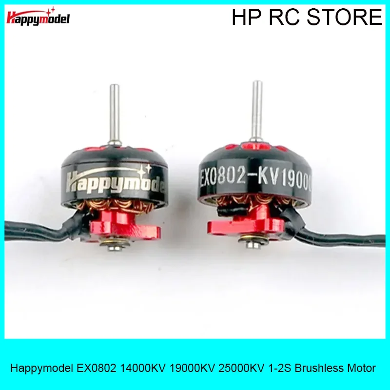 

HappyModel EX0802 14000KV 19000KV 25000KV 1-2S Micro Motor, 8mm Stator 10.5x14.9mm 1.7g JST1.25 for FPV Tinywhoop Mobula6