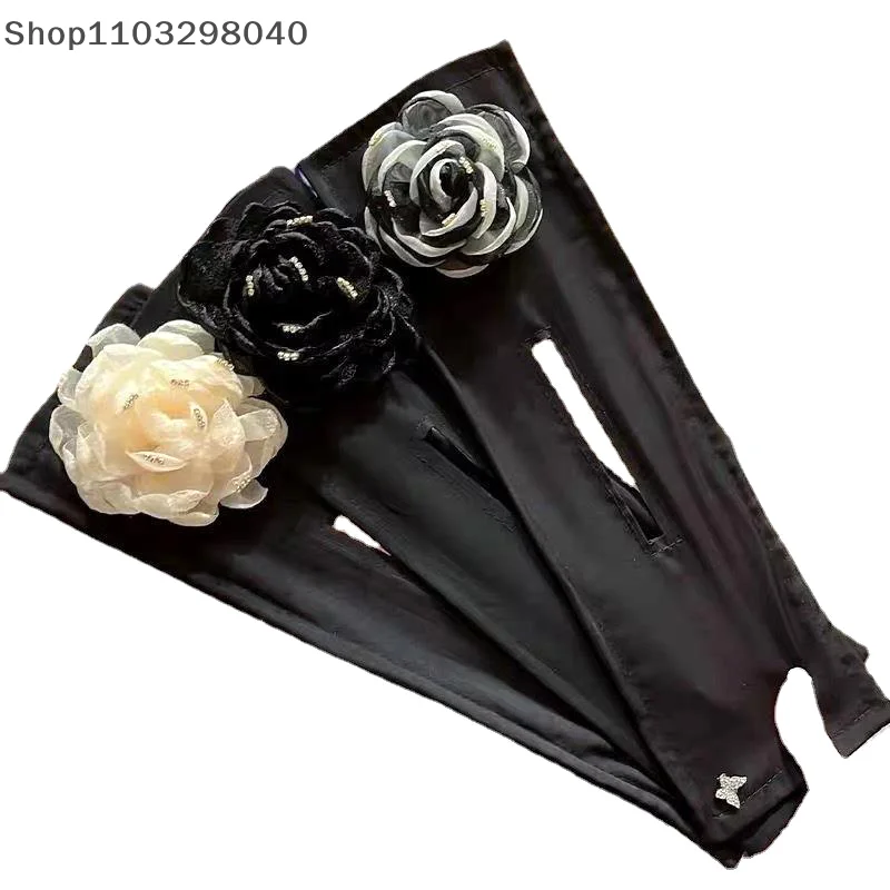 Herramienta de peinado de inspiración vintage para mujer: clip de lazo de flor mágica con rizador de moño giratorio y función de trenzado