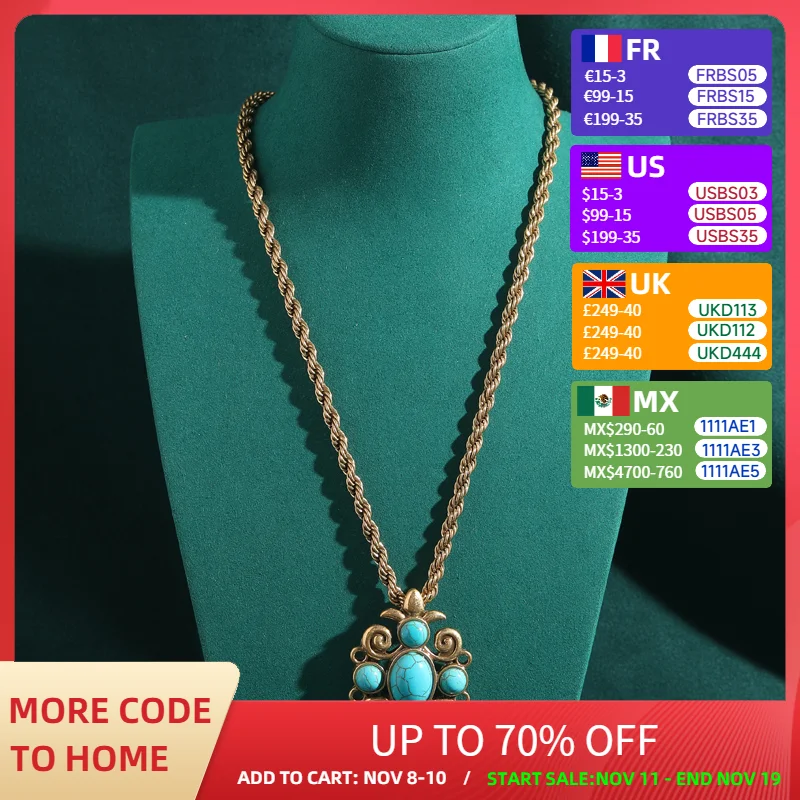 

Винтажное синее ожерелье с овальным кулоном и цветком из натурального камня для женщин, веревочная цепочка, антикварные ювелирные изделия, аксессуары для вечеринок, новинка 2025 года, бохо