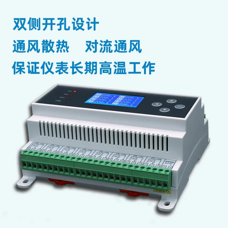 6212 Multi-Channel Isolated K-Type Thermocouple Resistance 8/32 Pt100/1000 Temperature Collector RS485