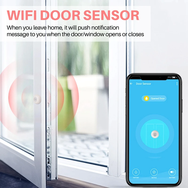 Tuya Zigbee Trillingssensor Smart Home Vibrator Deur Raambreken Inbraakdetector Smart Life APP Beveiligingsbescherming