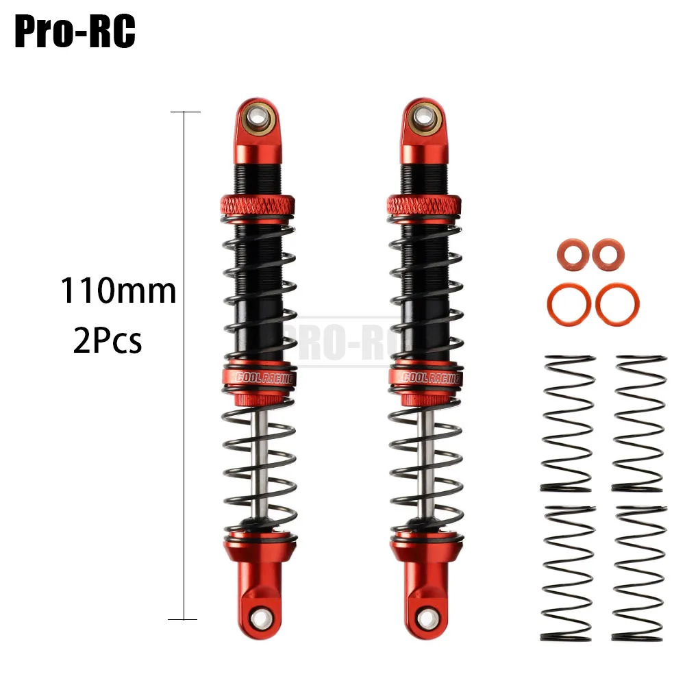 Metal Amortecedor de Óleo de Amortecedor para Carro RC, 1:10 Axial, SCX10, 90046, AXI03007, TRX4, TRX6 5.0, 4 Revi, 70mm, 80mm, 90mm, 100mm, 110 milímetros, 120 milímetros