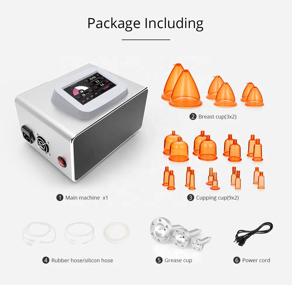 Newest Colombian Vacuum Suction Cup Therapy Brazilian Muscle Stimulator Butt Lift Body Sculpting Machine