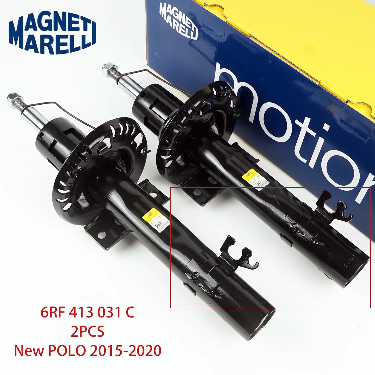 2 Stück 6R0413031E 6RF413031C Hochwertiger Stoßdämpfer vorne für VW Polo Ameo SEAT Ibiza/ST Skoda RAPI – Detail 4