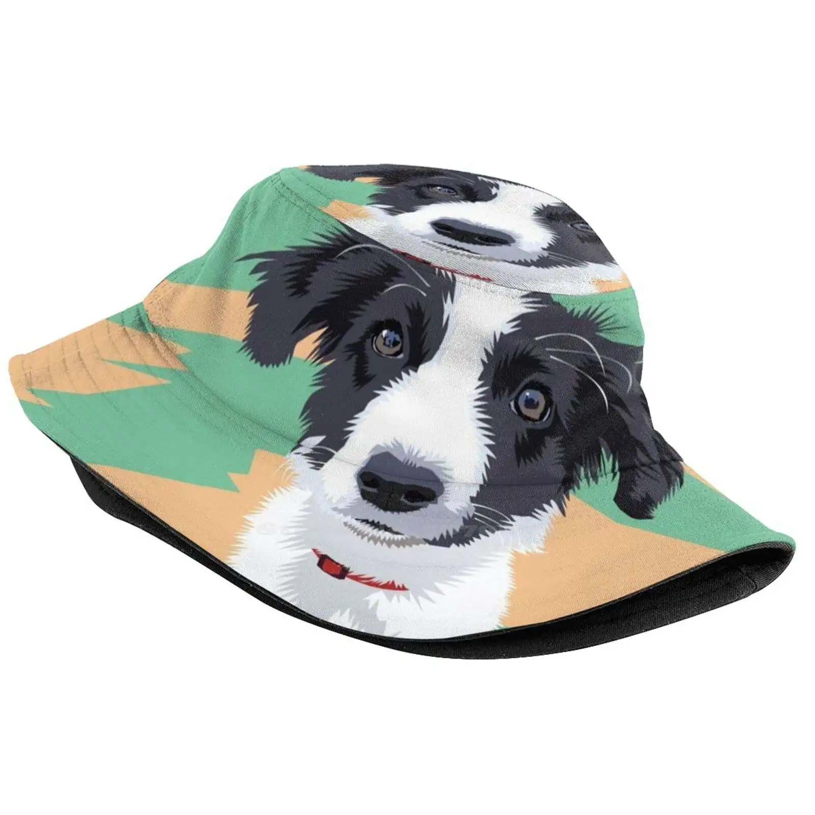 Rosie Print Bucket Hats Sun Cap Rosie Puppy Dogs Puppies Cute Vector Pets Animals Matt Mawson