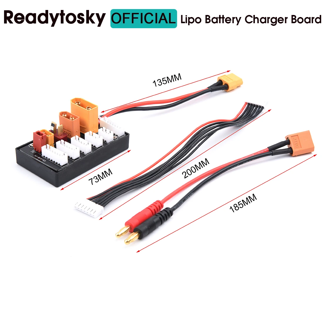 NEW Lipo Battery Charger Board 2-6S XT30 XT60 XT90 JST T Connector Parallel Balance Charging Board for Imax B6 B6AC IDST Q6 Lite