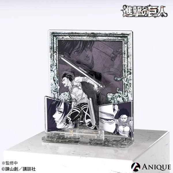 Attack on Titan Acryl-Ständer-Set Eren Mikasa Levi Erwin To You in 2000 Years Szene Actionfigur-Ständer-Modell – Detail 7