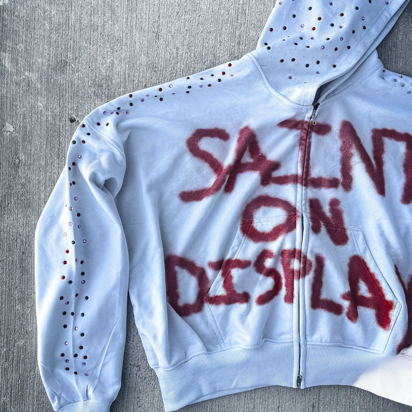 New Trend Retro Letter Printed Zipper Hoodie Men's Y2K Harajuku Hip Hop Gothic Fashion Couple Sportswear High Street Women Wear