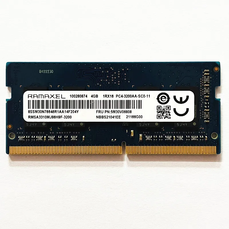 

RAMAXEL DDR4 RAM 4GB 3200MHz Laptop Memory DDR4 4GB 1RX16 PC4-3200AA-SC0-11 Notebook ram