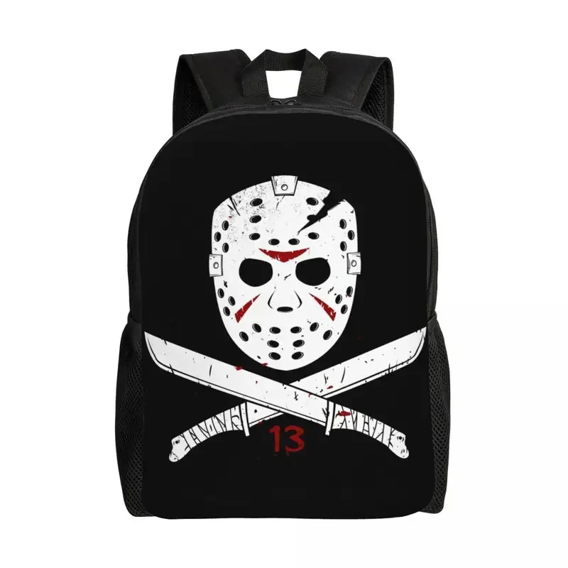 Mochila personalizada do assassino do caráter do filme do horror para homens e mulheres, moda Bookbag, escola, faculdade, Dia das Bruxas, sacos de filme