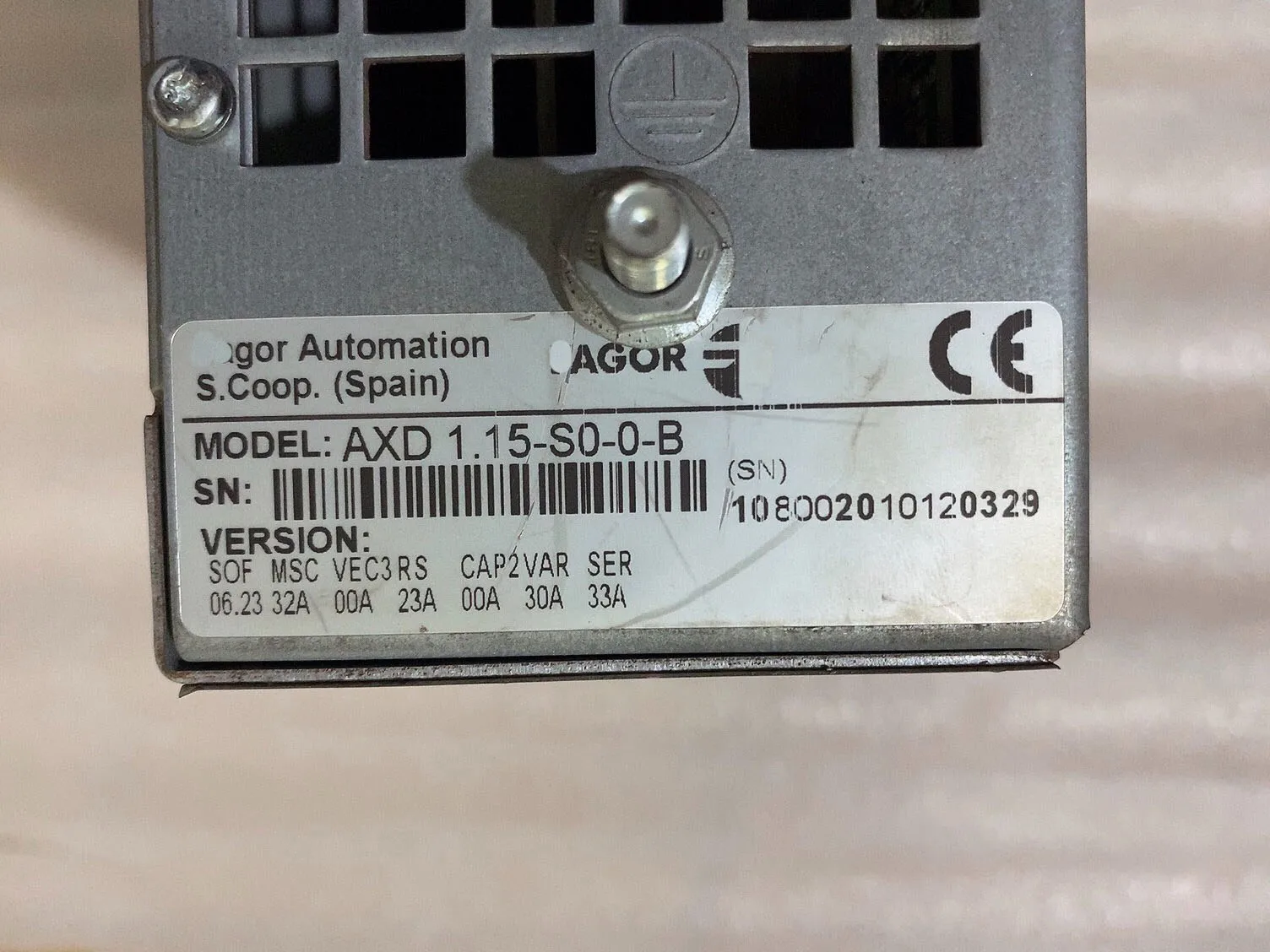 AXD 1.15-S0-0-B Servo Drive for Fagor