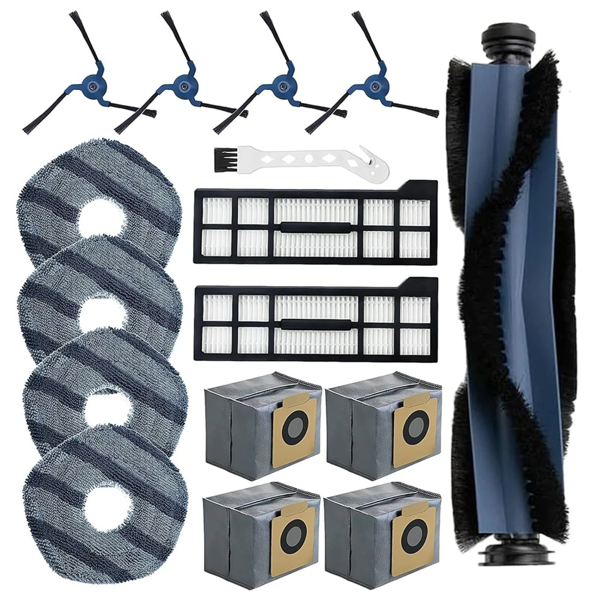 สําหรับ Eufy X10 Pro Omni เครื่องดูดฝุ่นหุ่นยนต์หลักแปรงด้านข้าง Hepa Filter Mop ผ้าถุงเก็บฝุ่นอะไหล่