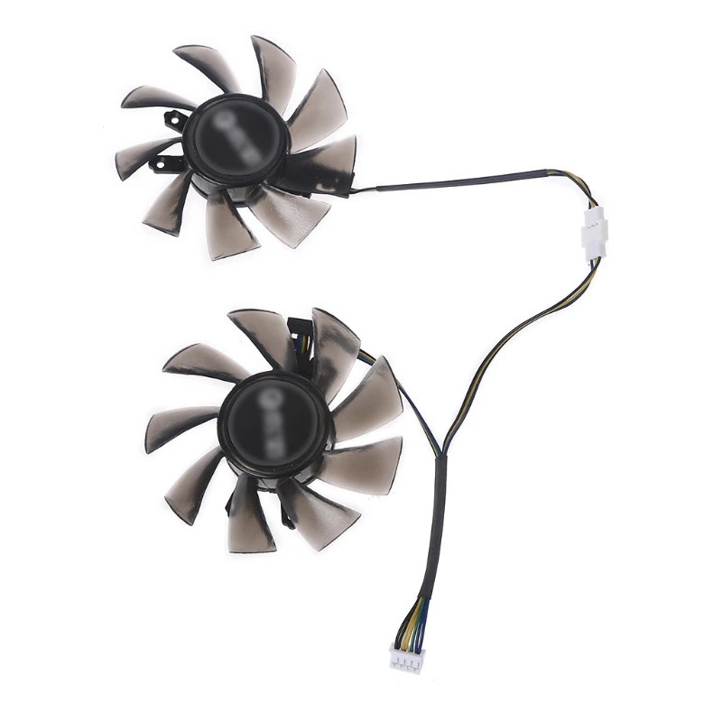 2PCS T129215BU Graphics Card Cooling VGA Cooler Fan 4Pin 12V 0.50A for GALAX