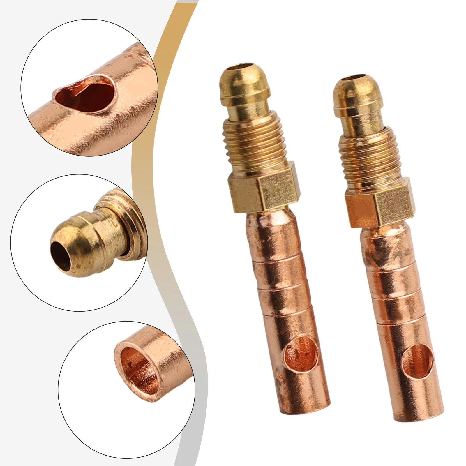 2pcs for tig Welding for torch Power Cord Adapter Compatible with WP9 WP17 WP24 Featuring Copper Gas and Electric