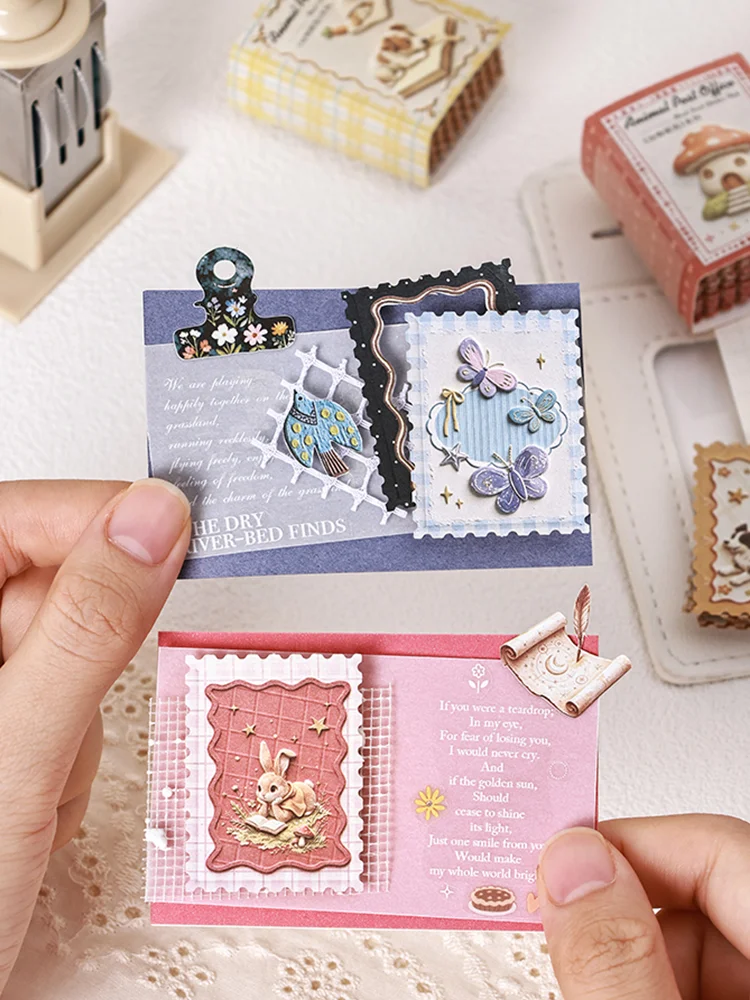 Vintage Floral & Animal Scrapbook Stickers — product detail 5