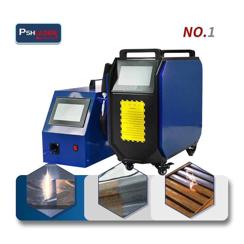 Mini Portable Laser Machine 1KW 1.5KW 2KW for Cutting + Welding + Cleaning 3 in 1 Multifunctional Handheld Welder