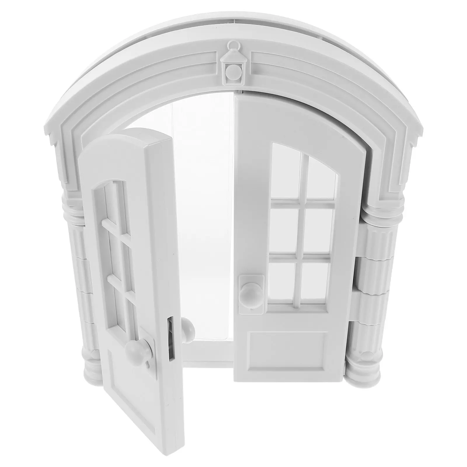 

White Indoor Cat Door for Walls Interior Pet Door Dual Opening for Cats Small Dogs Seamless Home Decor Compatible with Interior