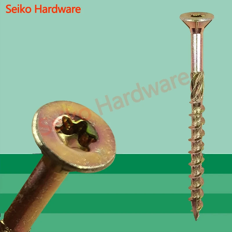 M4 M5 M6 M8 Plum groove countersunk head cut tail knurled wood screw, wood structure special anti cracking extended wood screw