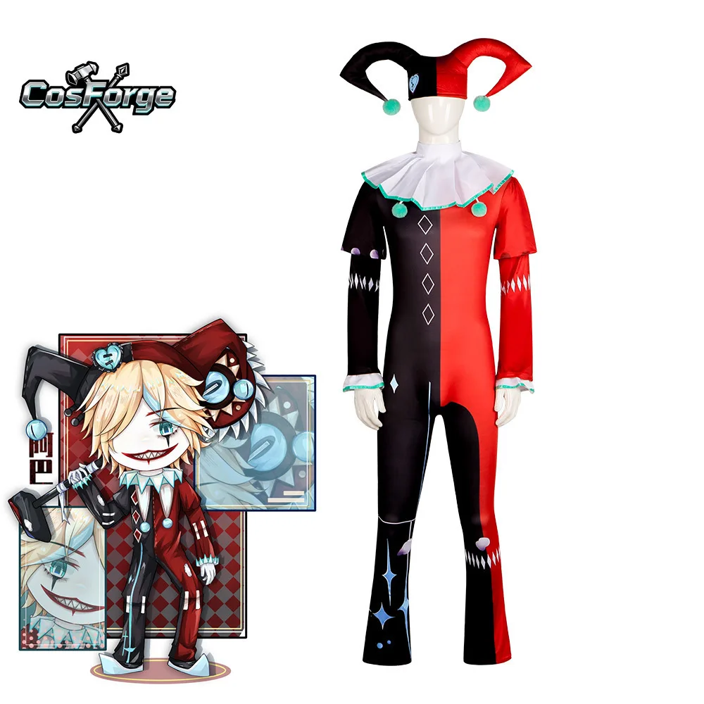 

Eggy Party Ghost Clown Spooky Clown Funny Goofy Stage Performance Outfit Cosplay Costume Jumpsuits Rompers Funny Uniform