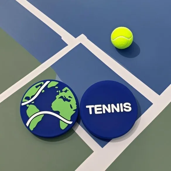 World Map Tennis Vibration Dampener Silicone Tennis Racket Shock Absorber, 4Pcs/6Pcs/8Pcs/12Pcs