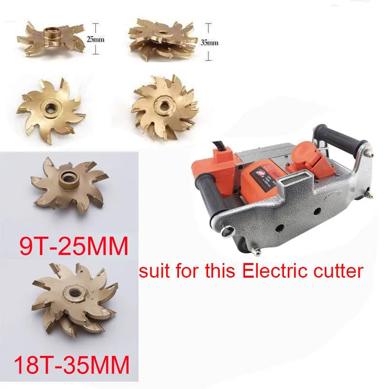 M12 Spline Hole Professional 25mm/35mm Electric Wall Chaser Blade Tungsten Steel Alloy Head, Forming Carbide Cutter Tooth Knife