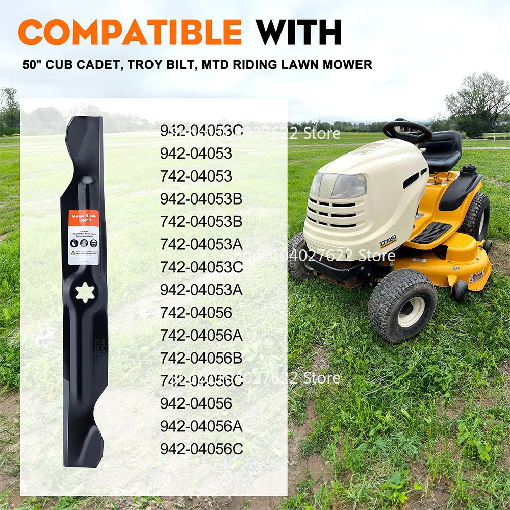 

3 шт. 942-04053C нож с высоким подъемом для 50-дюймовой газонокосилки CubCadet RZT50 LTX1050