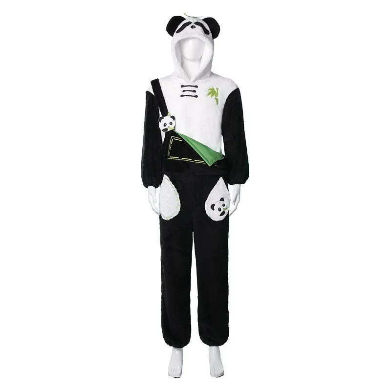 Liefde en diepe ruimte Kigurumi Xavier Rafayel Sylus Zayne Coral Fleece Panda Pyjama Pak Rafayel Zayne Xavier Sylus Cosplay Gift