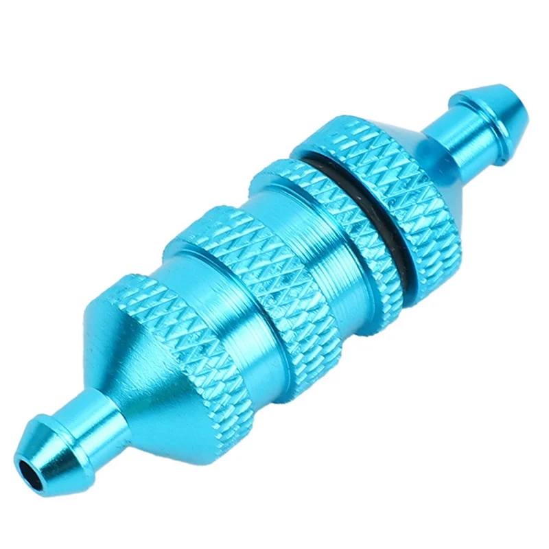 4X 1/8 1/10 RC نموذج قطع غيار السيارات فلتر الوقود نيترو لـ HSP 02156 94122 94188، أزرق