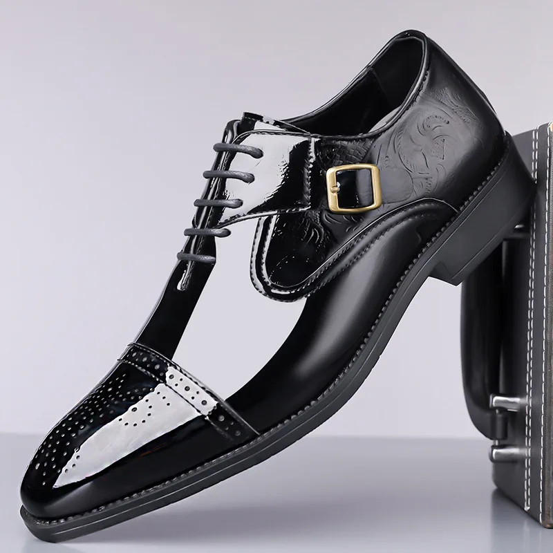 38-48 Patent Leather Shoes for Men Casuales Italiano Oxford Shoes for Men Dress Shoes for Men Formal Shoes for Men Business Suit