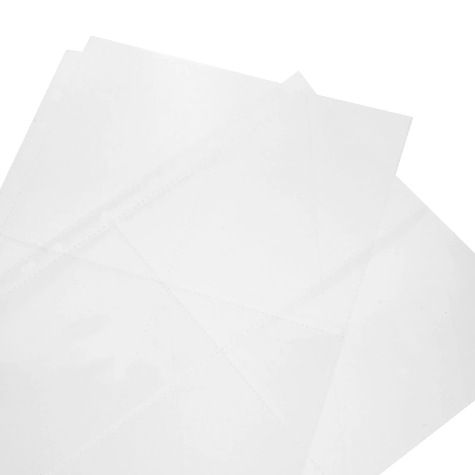 60Pcs Clear Photo Album Pages A4 PVC Postcard Covers 4-Slot Double-Sided Inserts for Family Memory Storage Refill Sheets