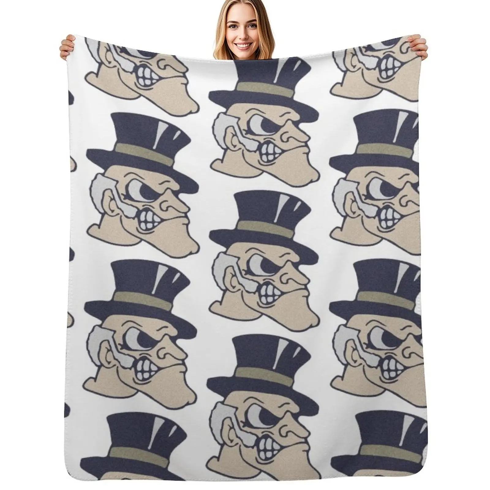 Demon Deacon Throw Blanket Warm Comfortable Blanket Gift for Parents Friends