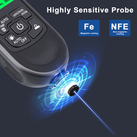 Fe and NFe probe Measuring Tools Car Paint Coating Thickness Gauge 0-2000um HW-300 Electroplate Metal Coating Thickness Tester