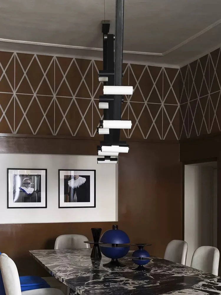 Imagem -06 - Modern Simples Leather Chandelier Sala de Jantar Luzes Pingente Arte Nórdica Villa Duplex Sala Stairwell Designer Lâmpadas 2024novo