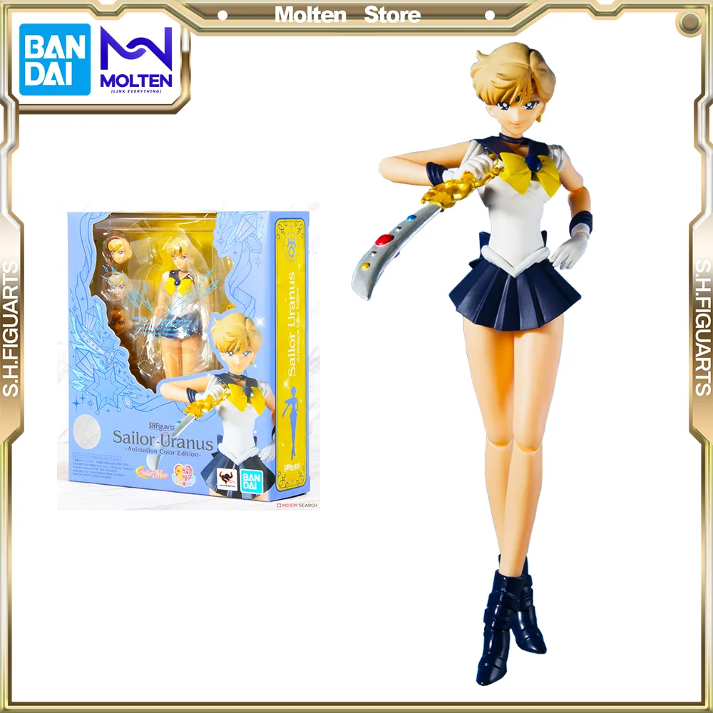 

BANDAI Original S.H.Figuarts Sailor Moon Sailor Uranus -Animation Color Edition- Action Anime Figure Model Kit Completed