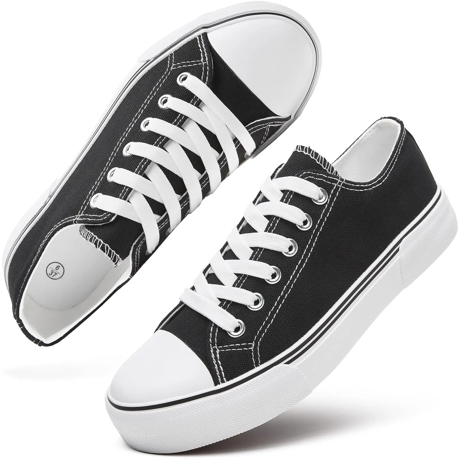Women's Shoes Sneakers Designer Low Top Canvas Shoes Fashion Durable Breathable Sneakers Slip on Casual Flats Zapatos De Mujer