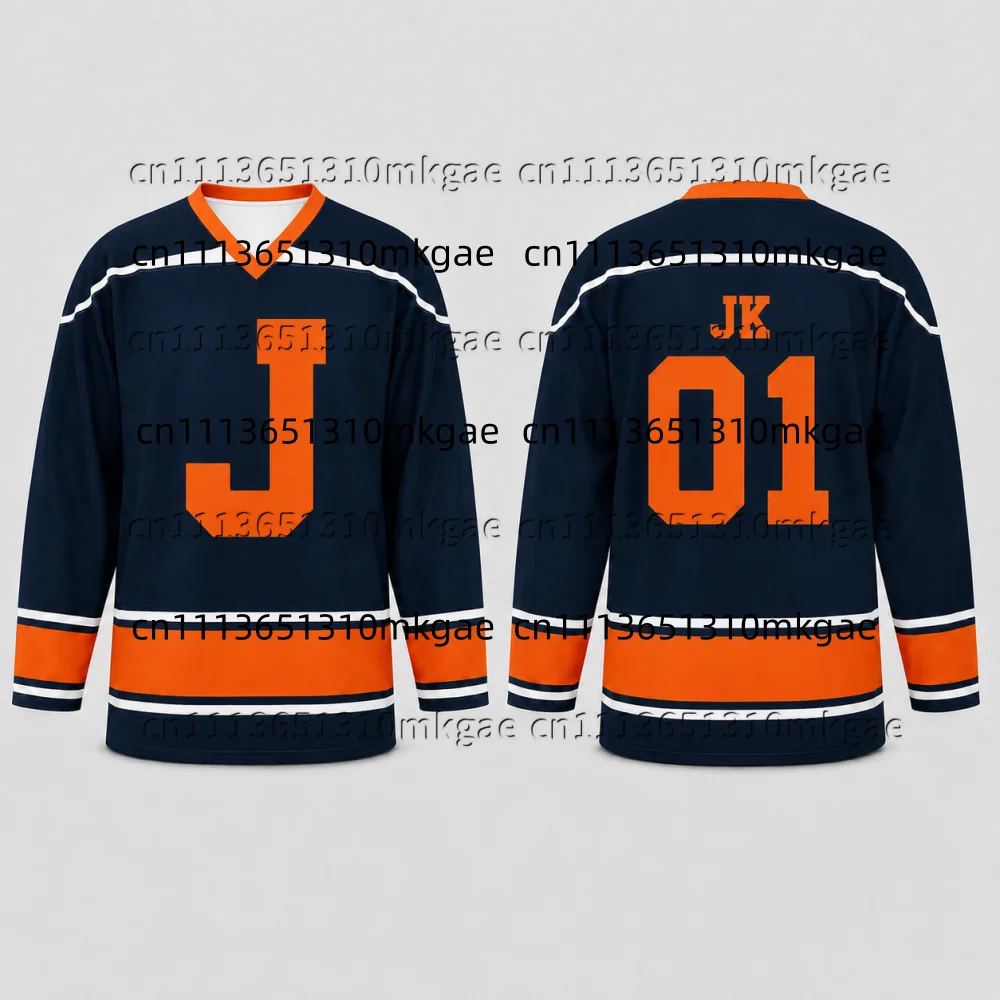 Ein Cover-inspiriertes Hockey-Trikot, Unisex-Größen, Kpop-Fan-Geschenk, ARMY-Geschenk, modisches, lässiges Langarmshirt, Oberteile für Männer und Kinder – Detail 3