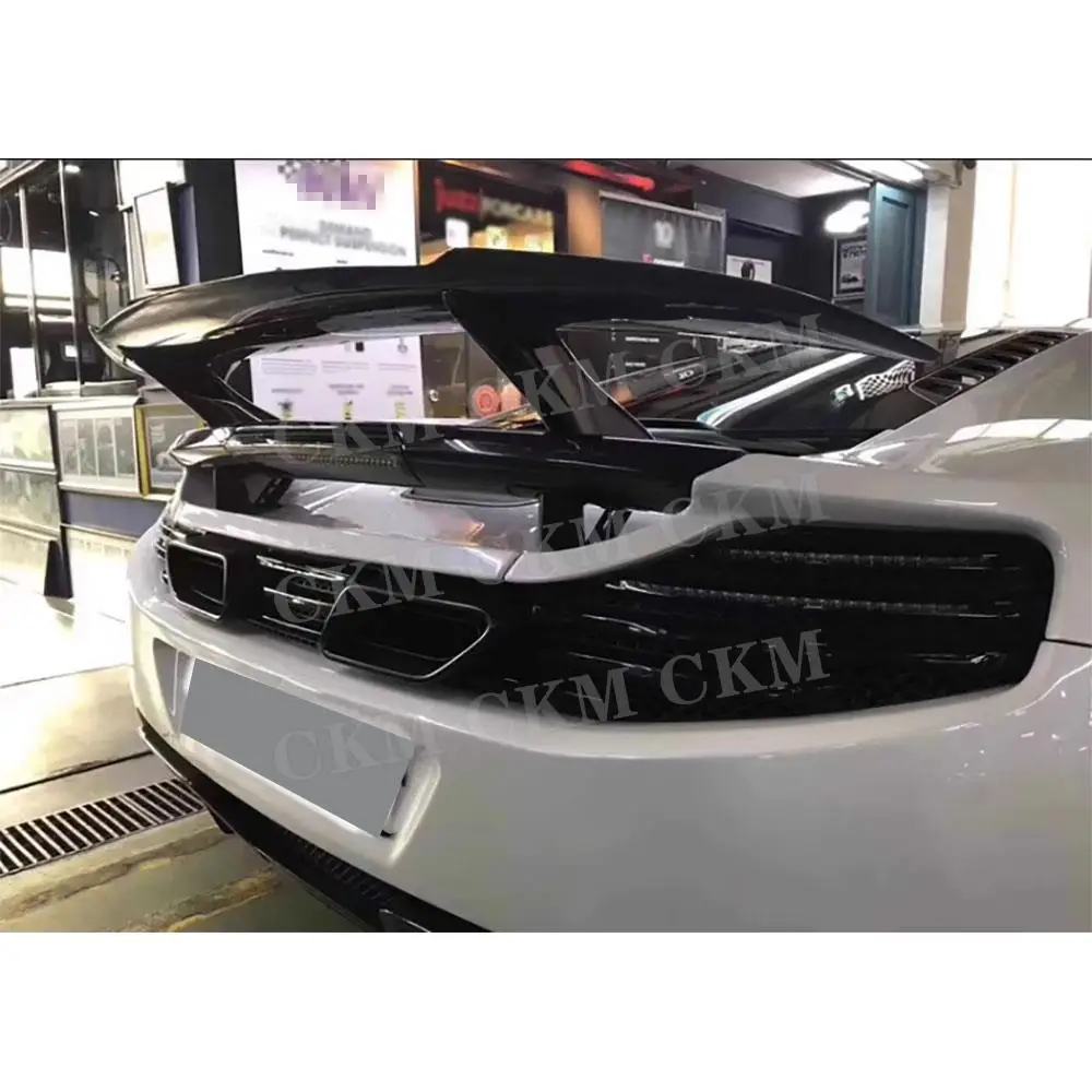Углеродное волокно, автомобильный задний спойлер GT, комплекты кузова для Mclaren 650s MP4-12C FRP, черный гоночный спойлер, задний багажник, аксессуары для утки Углеродное волокно, автомобильный задний спойлер GT, комплекты кузова для Mclaren 650s MP4-12C FRP, черный гоночный спойлер, задний багажник, аксессуары для утки
