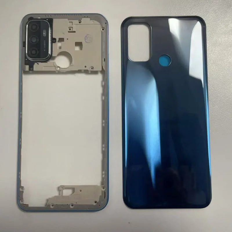 For OPPO A53S A53 4G CPH2139 CPH2135 Full Housing Case Middle Frame  Battery Back Cover Rear  With Camera Lens image 4