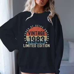 Sudadera Vintage para hombre y mujer, jersey de manga larga, ropa de calle de Hip Hop, tops informales, Calidad A +, 1983