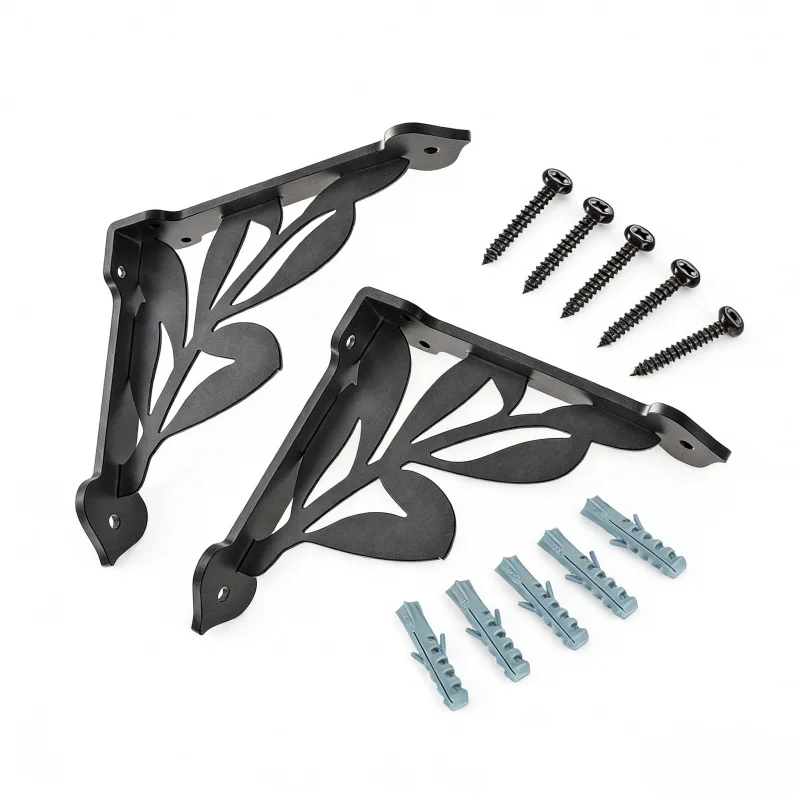 

Corner Storage Rack20.32x17.78cmHeavy Duty Metal Corner Bracket2-4Packaged with Hardware Wall-Mounted Shelf Corner Storage Rack