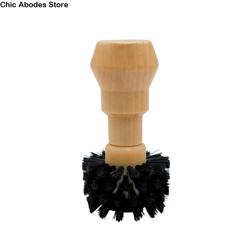 

Щетка для чистки кофе с деревянной ручкой, остаточная пудра, профессиональная щетка для чистки портафильтра, переносная, эффективная